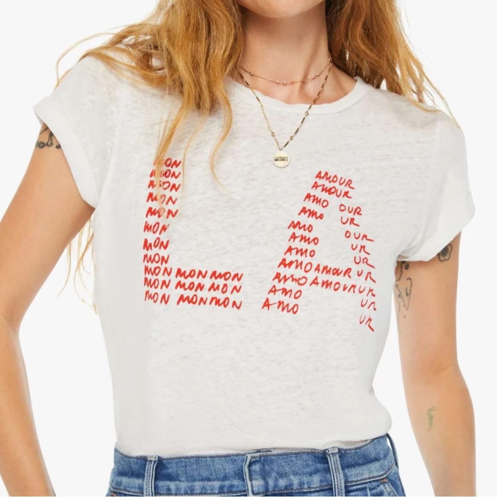 NWT Clare V x Mother Tee - Size Large (Sold Out Style)